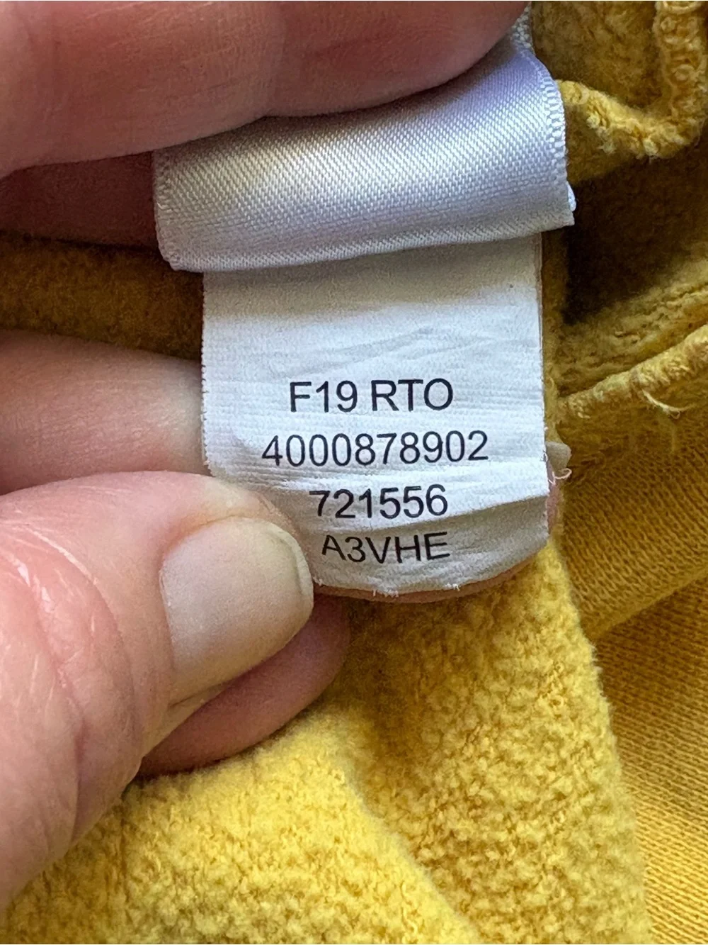 The North Face Men’s Hoodie Large Mustard Yellow Logo Pullover